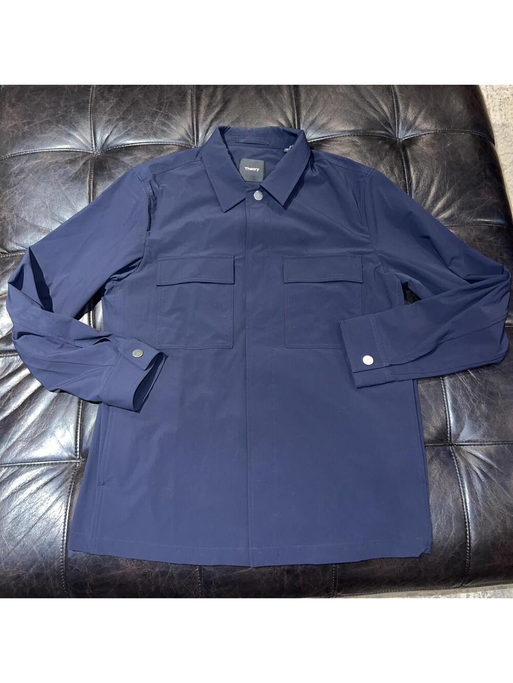 Theory Jared Precision Tech 3 Snap Jacket Blue Men’s